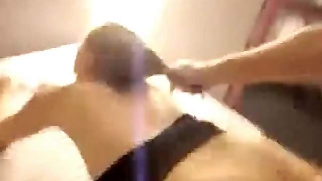 Homemade doggystyle sex with hard hair pulling