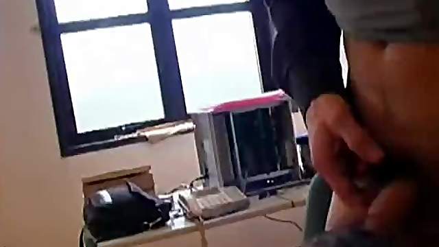 Girl in stockings fingered and fucked on the desk