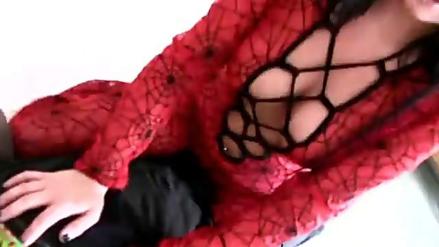 Lap dancing girl in a sexy body stocking