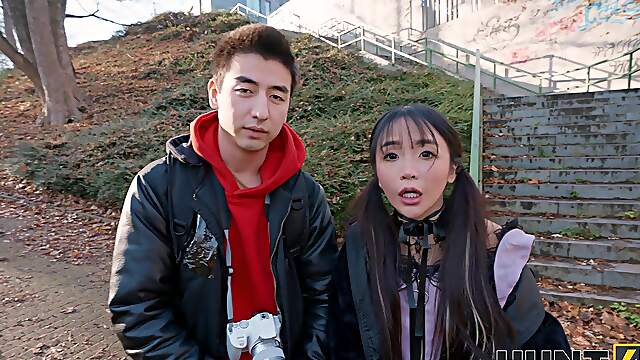 Denis Marti fucked Sakura’s ass for money in pov style