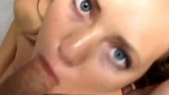 Cutie with pretty eyes sucks and fucks